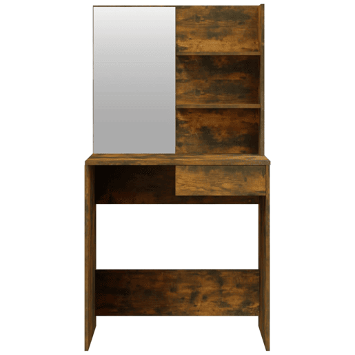 Conjunto Penteadeira - Toucador 74,5x40x141 cm cor carvalho fumado
