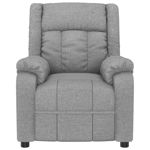 vidaXL Poltrona reclinável tecido cinzento-claro vidaXL Poltrona reclinável tecido cinzento-claro