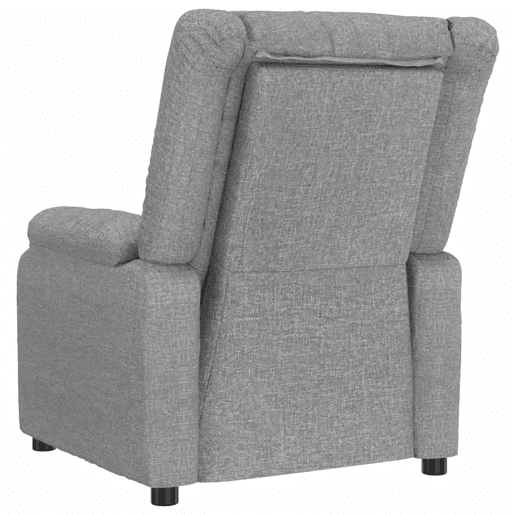 vidaXL Poltrona reclinável tecido cinzento-claro vidaXL Poltrona reclinável tecido cinzento-claro