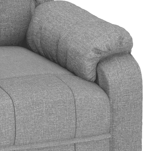 vidaXL Poltrona reclinável tecido cinzento-claro vidaXL Poltrona reclinável tecido cinzento-claro