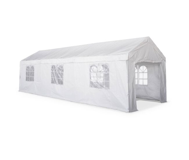 Carpa de recepción 3x9m blanco - 885x296x277 cm