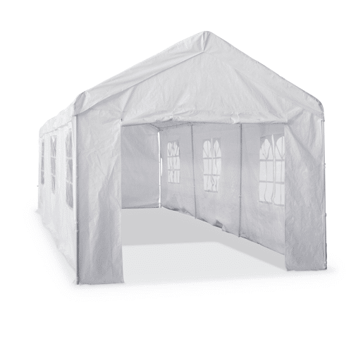 3x9m tenda de receção, Burdigala, Branco, 885x296x277 cm