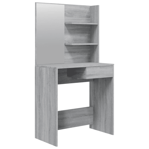 Penteadeira - Toucador com espelho 74,5x40x141 cm cor sonoma cinzento