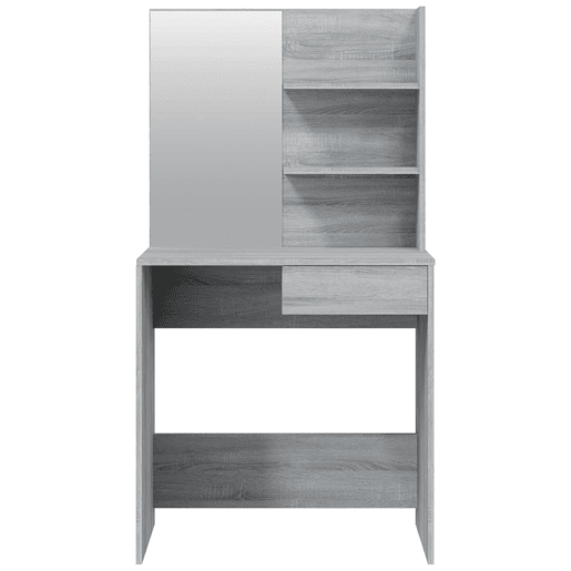 Penteadeira - Toucador com espelho 74,5x40x141 cm cor sonoma cinzento