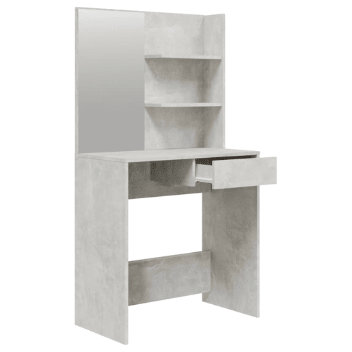 Conjunto Penteadeira - Toucador 74,5x40x141 cm cinzento cimento Conjunto Penteadeira - Toucador 74,5x40x141 cm cinzento cimento