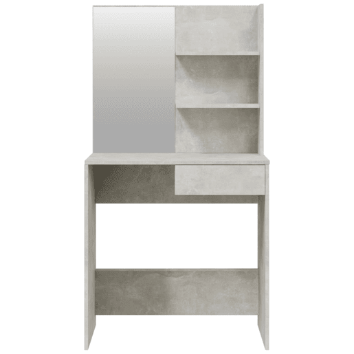 Conjunto Penteadeira - Toucador 74,5x40x141 cm cinzento cimento Conjunto Penteadeira - Toucador 74,5x40x141 cm cinzento cimento