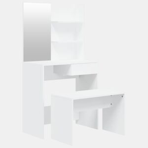 Conjunto Penteadeira - Toucador 74,5x40x141 cm branco