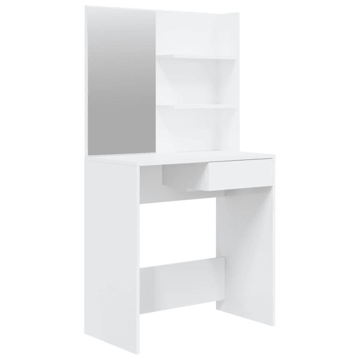 Penteadeira - Toucador com espelho 74,5x40x141 cm branco brilhante