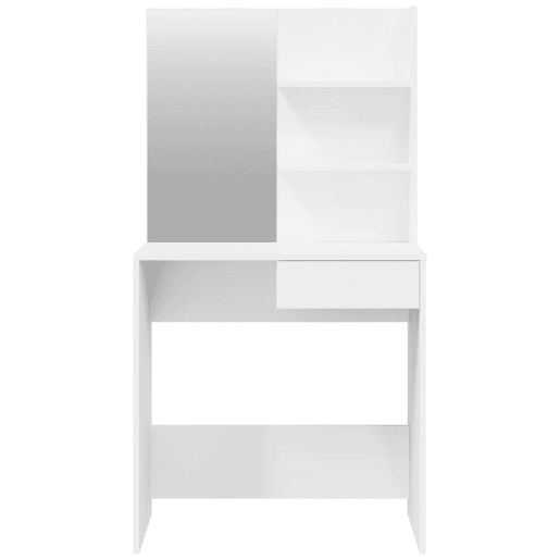 Penteadeira - Toucador com espelho 74,5x40x141 cm branco brilhante