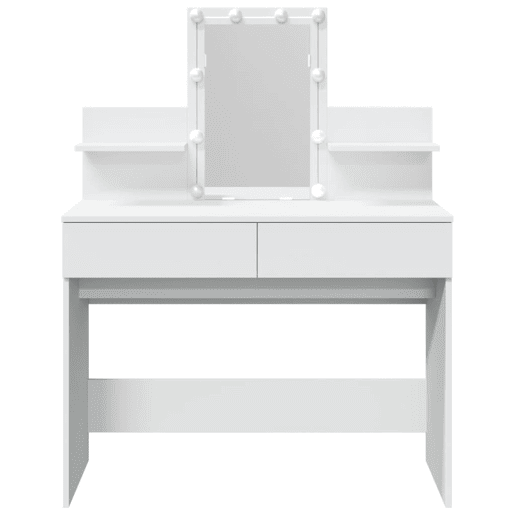 Penteadeira - Toucador com LEDs 100x40x130 cm branco