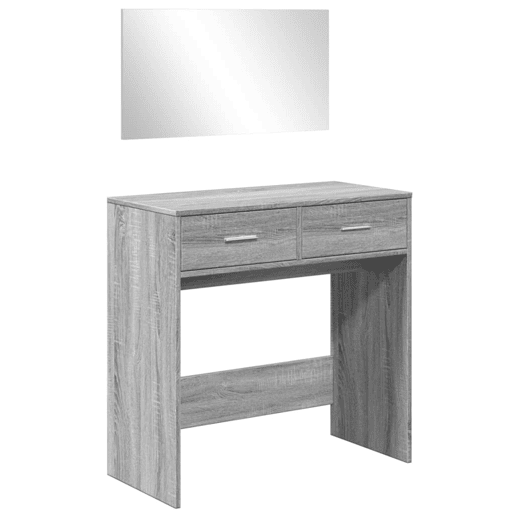 Penteadeira - Toucador com espelho 80x39x80 cm cor cinzento sonoma