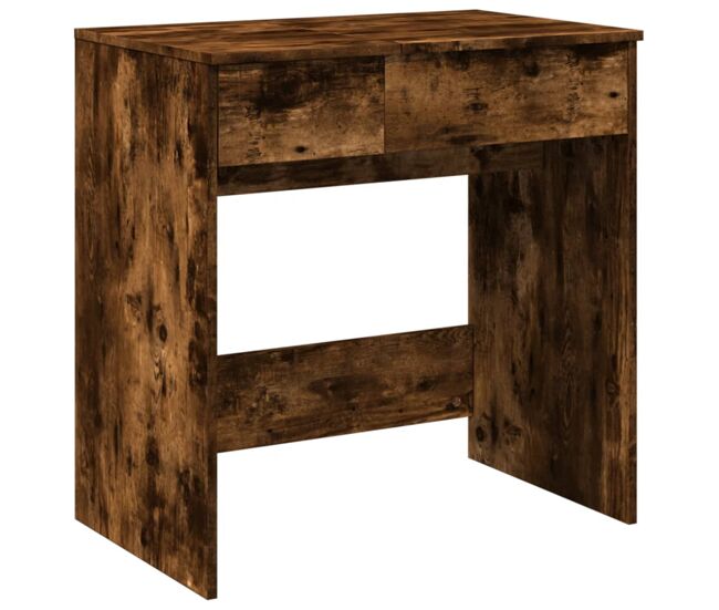 Tocador - Tocador de Maquillaje - Mesa de tocador con espejo roble ahumado 73x46,5x120 cm