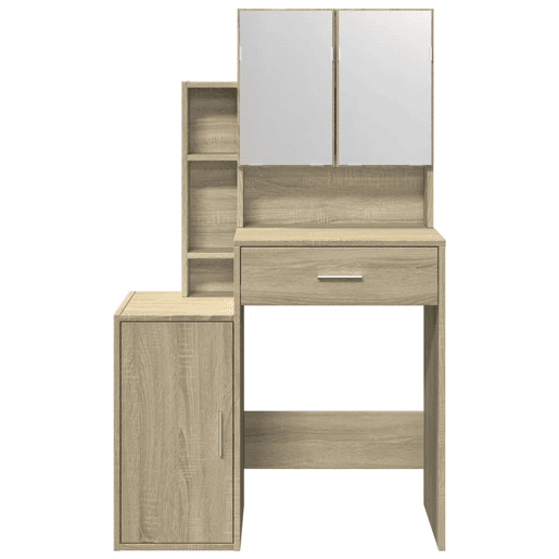 Penteadeira - Toucador com armário 80x35x132 cm cor carvalho sonoma