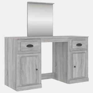 Penteadeira - Toucador com espelho 130x50x132,5 cm cinzento sonoma