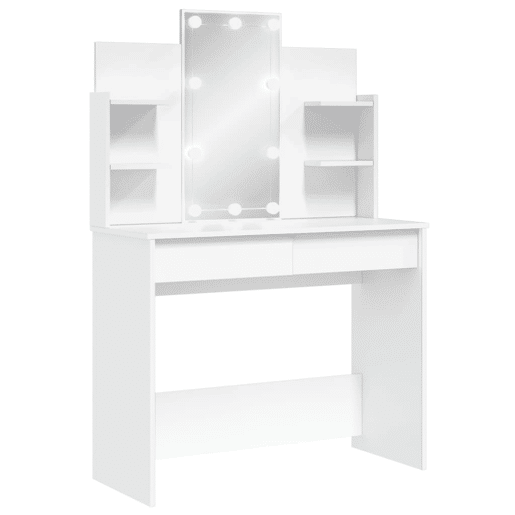 Penteadeira - Toucador com luzes LED 96x40x142 cm branco