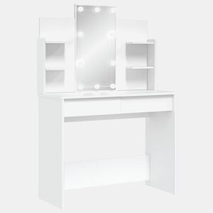 Penteadeira - Toucador com luzes LED 96x40x142 cm branco