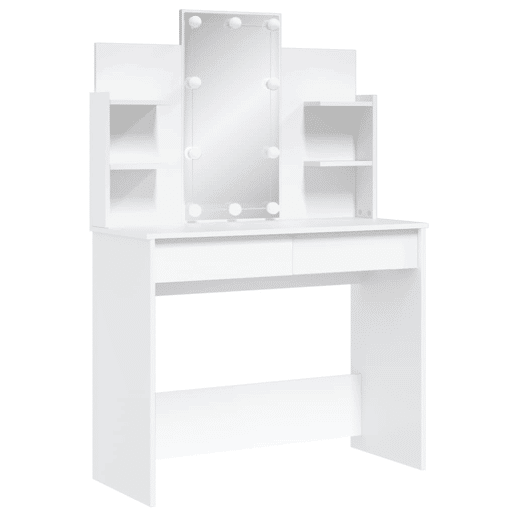 Penteadeira - Toucador com luzes LED 96x40x142 cm branco