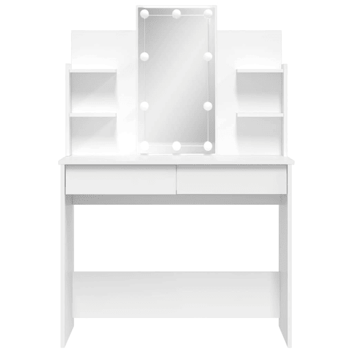 Penteadeira - Toucador com luzes LED 96x40x142 cm branco