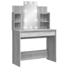 Penteadeira - Toucador com luzes LED 96x40x142 cm cinzento sonoma