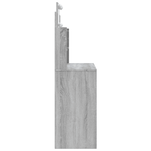 Penteadeira - Toucador com luzes LED 96x40x142 cm cinzento sonoma