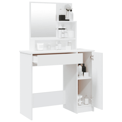 Penteadeira - Toucador com espelho 86,5x35x136 cm cor branco