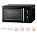 Microondas con grill Infiniton MWRT20B 700W 20L estilo vintage Microondas con grill Infiniton MWRT20B 700W 20L estilo vintage Negro