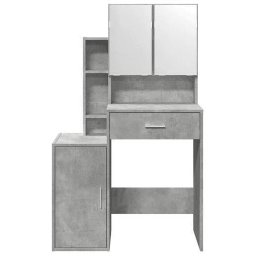 Penteadeira - Toucador com armário 80x35x132 cm cor cinzento cimento