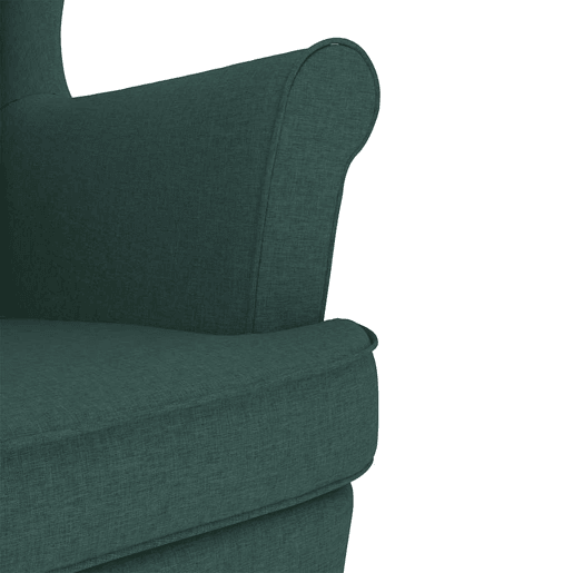 vidaXL Cadeira de baloiço 74x90x102 cm tecido verde-escuro