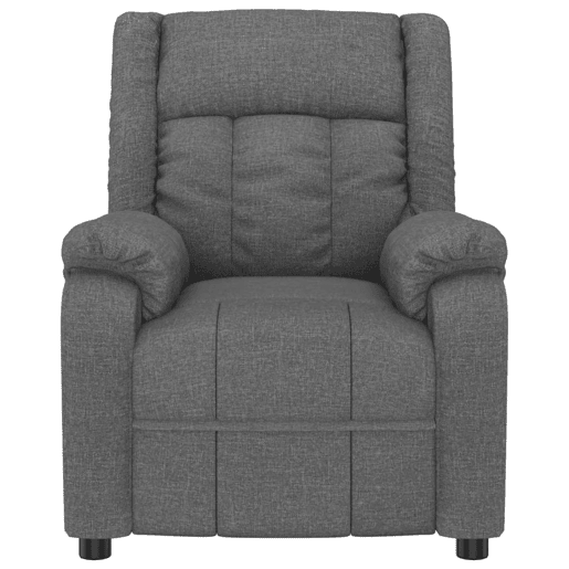 vidaXL Poltrona reclinável tecido cinzento-escuro vidaXL Poltrona reclinável tecido cinzento-escuro
