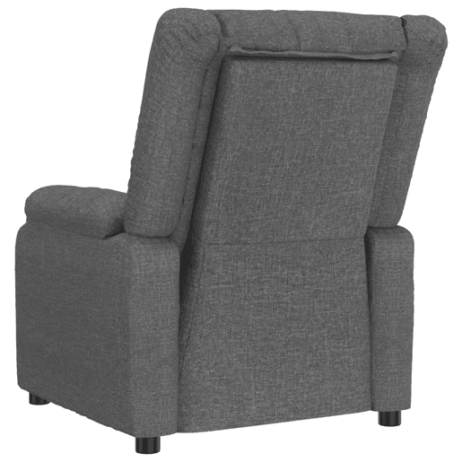 vidaXL Poltrona reclinável tecido cinzento-escuro vidaXL Poltrona reclinável tecido cinzento-escuro
