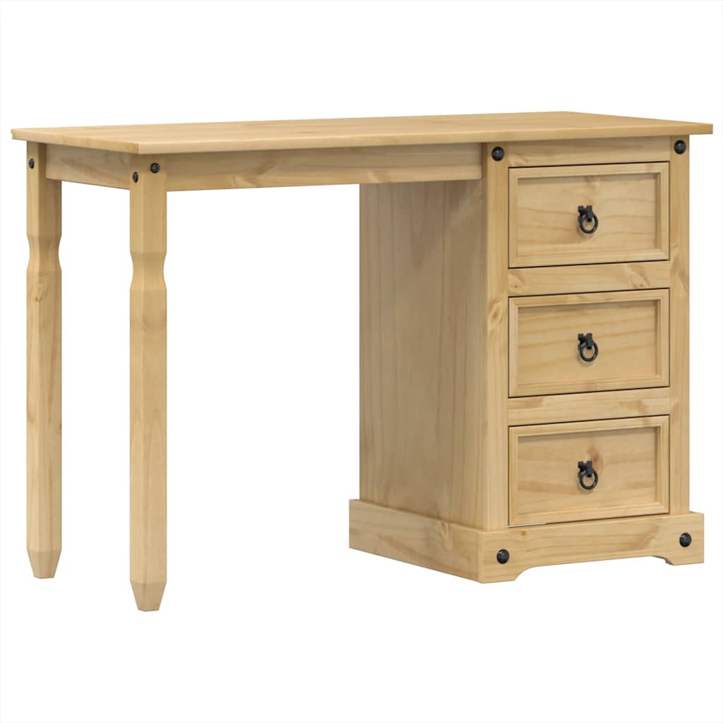 Tocador - tocador de maquillaje - mesa de tocador corona madera maciza de pino 110x47x75 cm