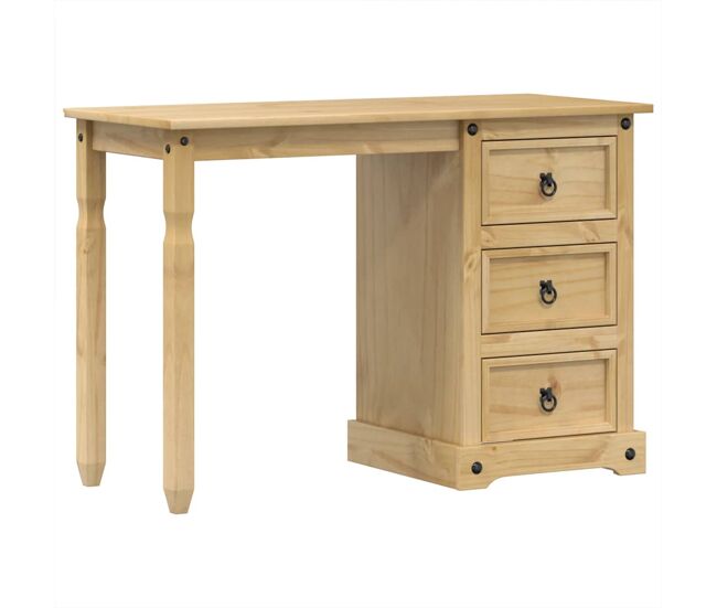 Tocador - tocador de maquillaje - mesa de tocador corona madera maciza de pino 110x47x75 cm