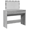 Penteadeira - Toucador com LEDs 100x40x120 cm sonoma cinza