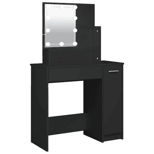 Penteadeira - Toucador com luzes LED 86,5x35x136 cm preto