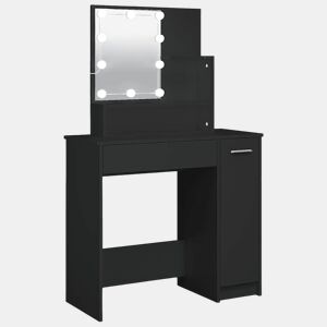 Penteadeira - Toucador com luzes LED 86,5x35x136 cm preto