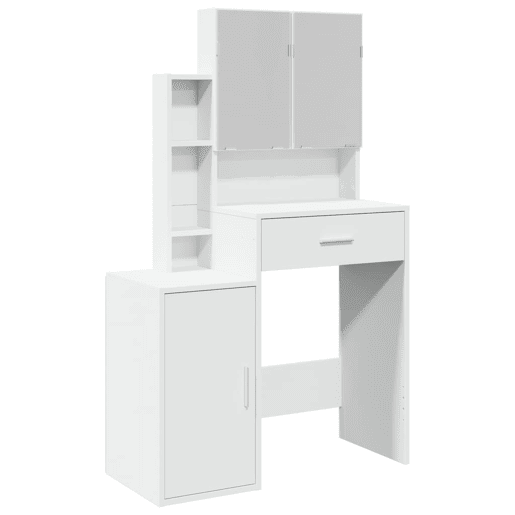 Penteadeira - Toucador com armário 80x35x132 cm cor branco