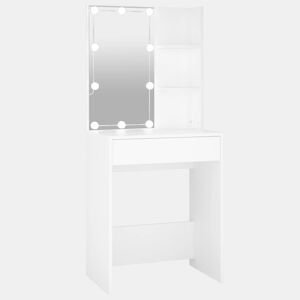 Penteadeira - Toucador com LEDs 60x40x140 cm branco
