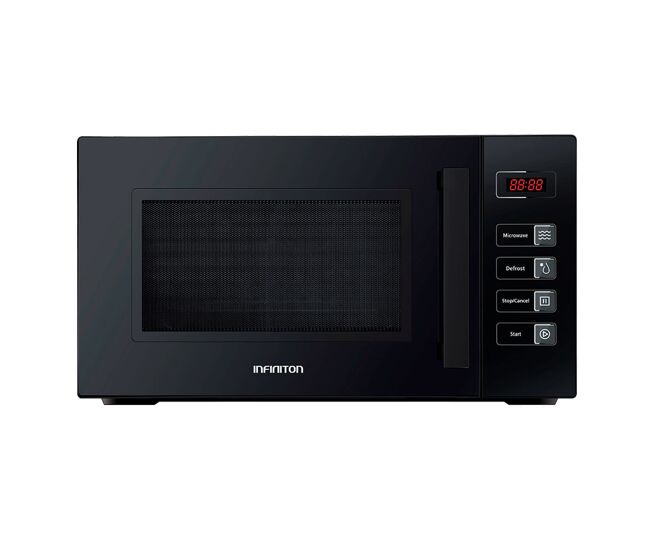 Microondas infiniton mw-f230 800w tecnología flatbed cavity sin plato negro