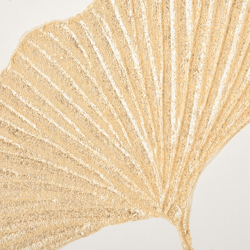 HOMCOM Pintura em Tela Folhas de Ginkgo Biloba 90x60cm Impressão Artística para Decoração de Parede na Sala de Estar Quarto de Escritório