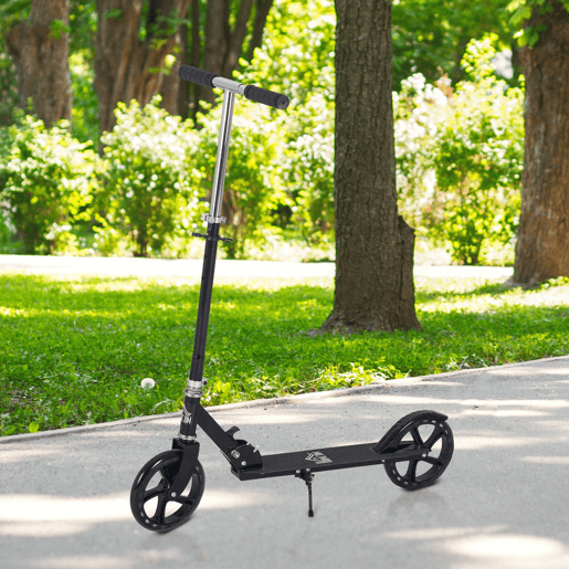 HOMCOM Trotinete Dobrável para Crianças de 7 a 14 Anos Trotinete Infantil com Guiador Ajustável em 4 Níveis e Travão 88x37x75-100cm Preto HOMCOM Trotinete Dobrável para Crianças de 7 a 14 Anos Trotinete Infantil com Guiador Ajustável em 4 Níveis e Travão 88x37x75-100cm Preto