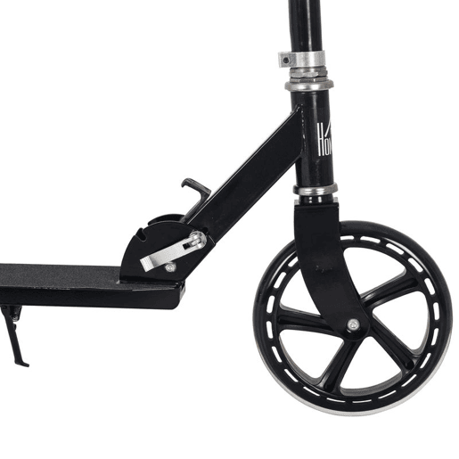HOMCOM Trotinete Dobrável para Crianças de 7 a 14 Anos Trotinete Infantil com Guiador Ajustável em 4 Níveis e Travão 88x37x75-100cm Preto HOMCOM Trotinete Dobrável para Crianças de 7 a 14 Anos Trotinete Infantil com Guiador Ajustável em 4 Níveis e Travão 88x37x75-100cm Preto