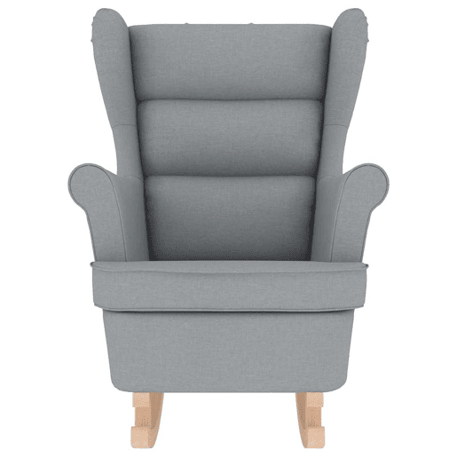 vidaXL Cadeira de baloiço 74x90x102 cm tecido cinzento-claro vidaXL Cadeira de baloiço 74x90x102 cm tecido cinzento-claro