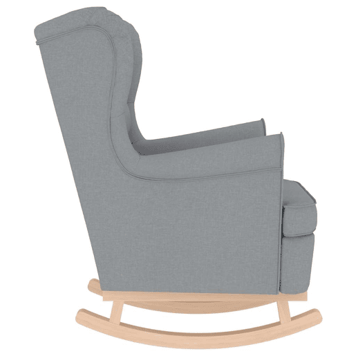 vidaXL Cadeira de baloiço 74x90x102 cm tecido cinzento-claro vidaXL Cadeira de baloiço 74x90x102 cm tecido cinzento-claro