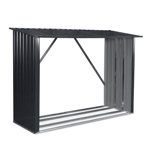 Galpão de jardim 80x215x155cm, aço galvanizado, Epicea, Antracite, 80x215x155 cm