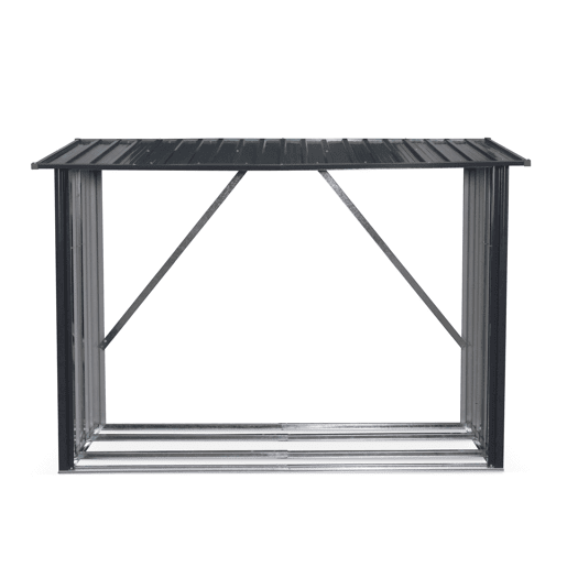 Galpão de jardim 80x215x155cm, aço galvanizado, Epicea, Antracite, 80x215x155 cm