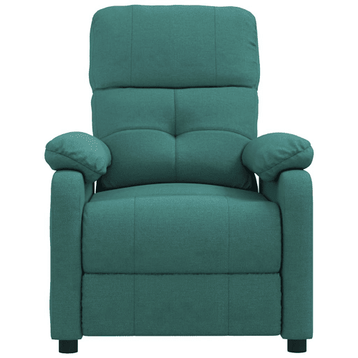 vidaXL Poltrona reclinável tecido verde-escuro vidaXL Poltrona reclinável tecido verde-escuro