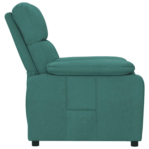 vidaXL Poltrona reclinável tecido verde-escuro vidaXL Poltrona reclinável tecido verde-escuro