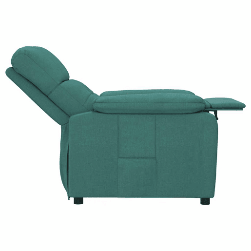 vidaXL Poltrona reclinável tecido verde-escuro vidaXL Poltrona reclinável tecido verde-escuro