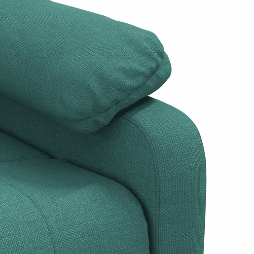 vidaXL Poltrona reclinável tecido verde-escuro vidaXL Poltrona reclinável tecido verde-escuro