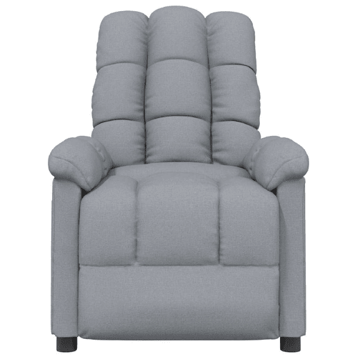 vidaXL Poltrona reclinável tecido cinzento-claro vidaXL Poltrona reclinável tecido cinzento-claro